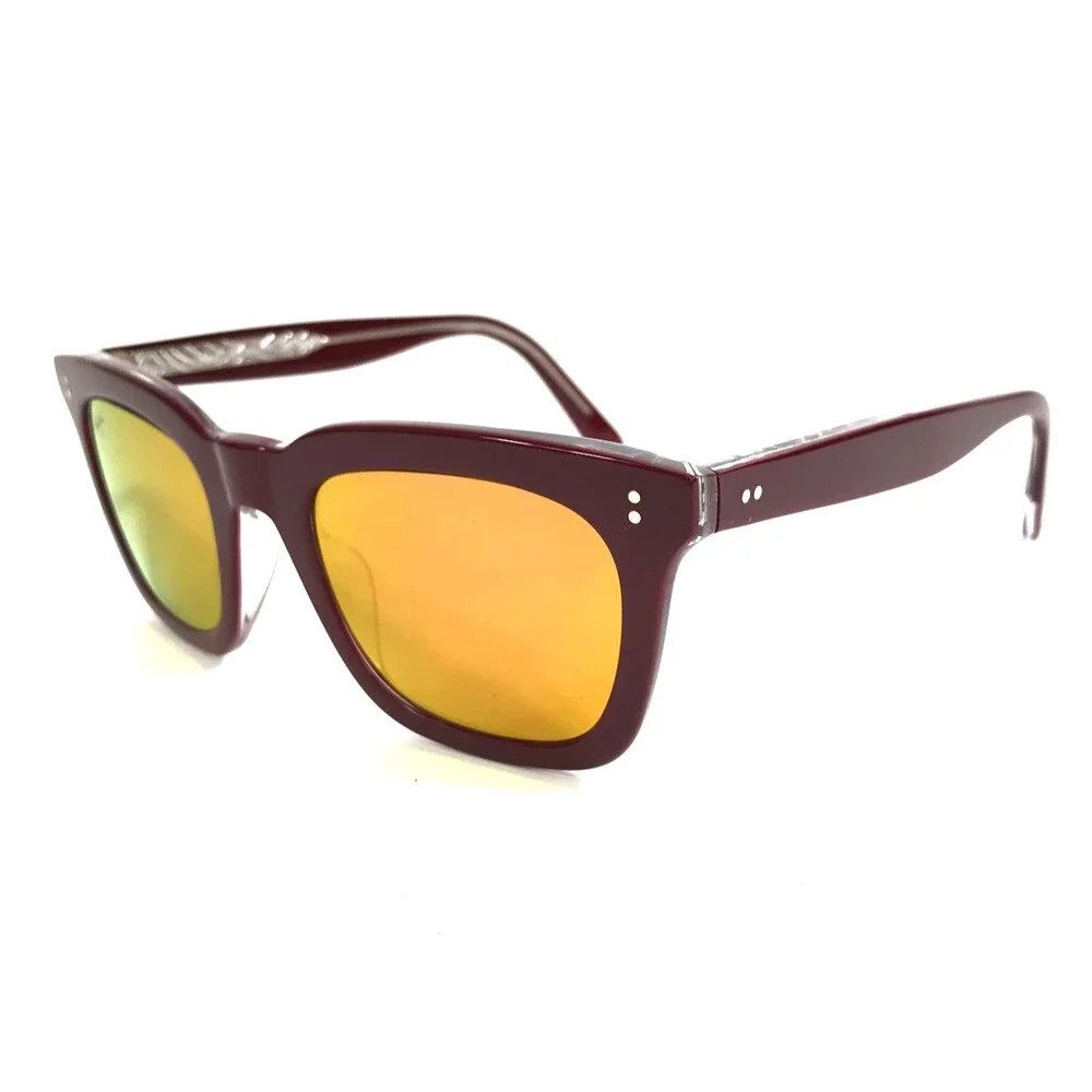 Maui Jim Sunglasses MJO2216-07F Shiny Magenta Red Frames w/ Maui Orange Lenses